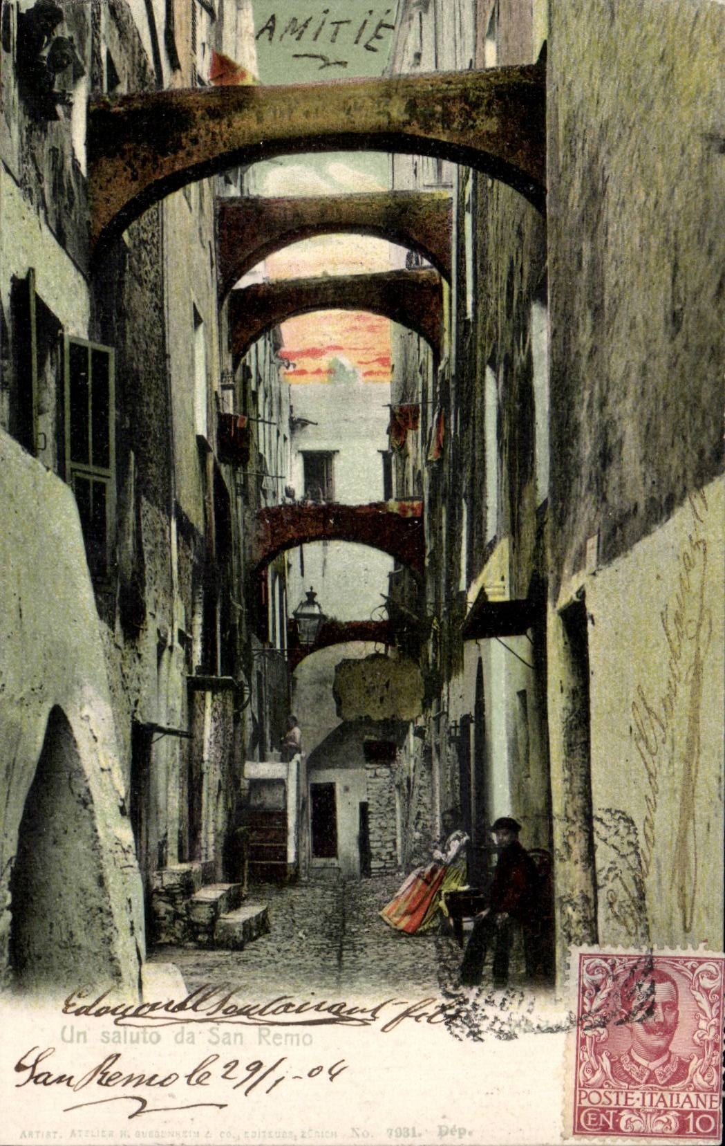 Italia - Italie - Italy - San Remo - Un Saluto - CPA 
