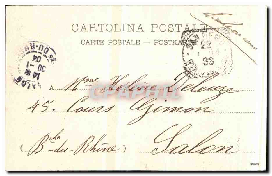 Italia - Italie - Italy - San Remo - Un Saluto - CPA  — Rückseite
