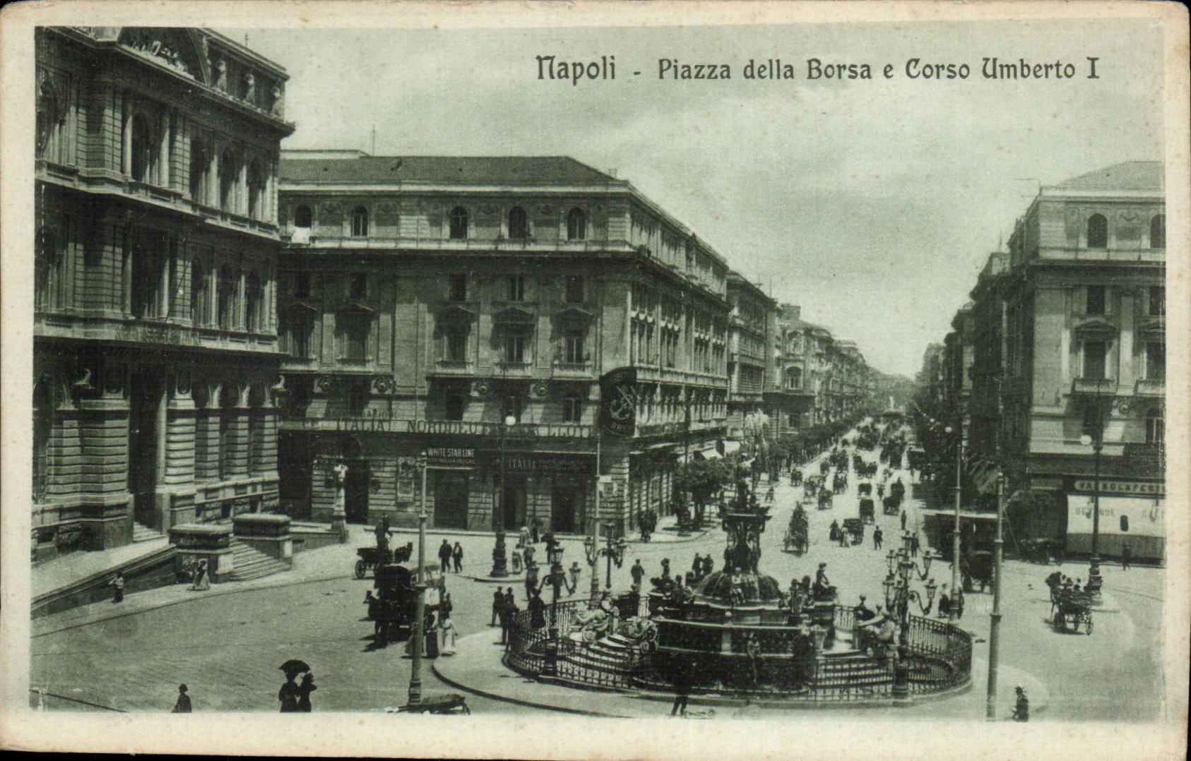 Italia - Italie - Italy - Napoli - Naples - Piazza della Borsa - CPA 