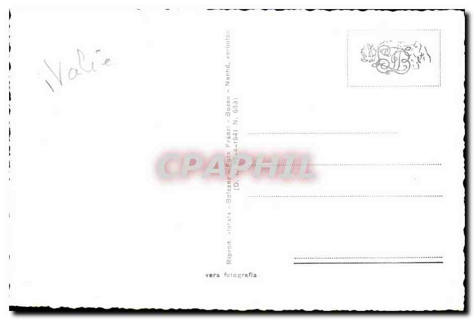 Italie - Italia - Italy - Lana di Sotto - verso Mendola - CPA  — Rückseite