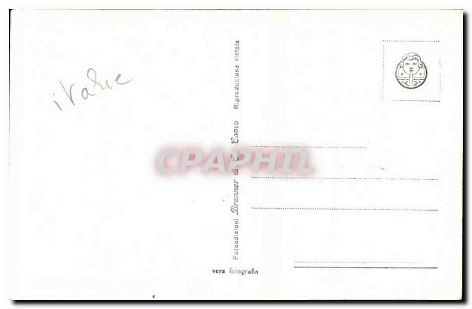 Italie - Italia - Italy - Isola Superiore - CPA  — Rückseite
