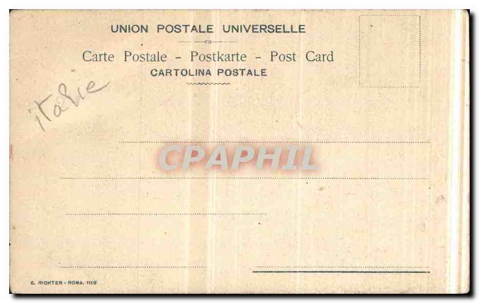 Italie - Italia - Italy - Vatican Guard - CPA  — Rückseite