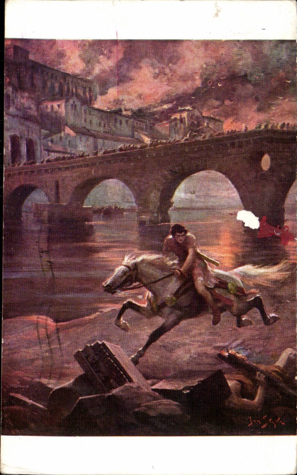 CPA La chevauchee de Vinicius Quo Vadis