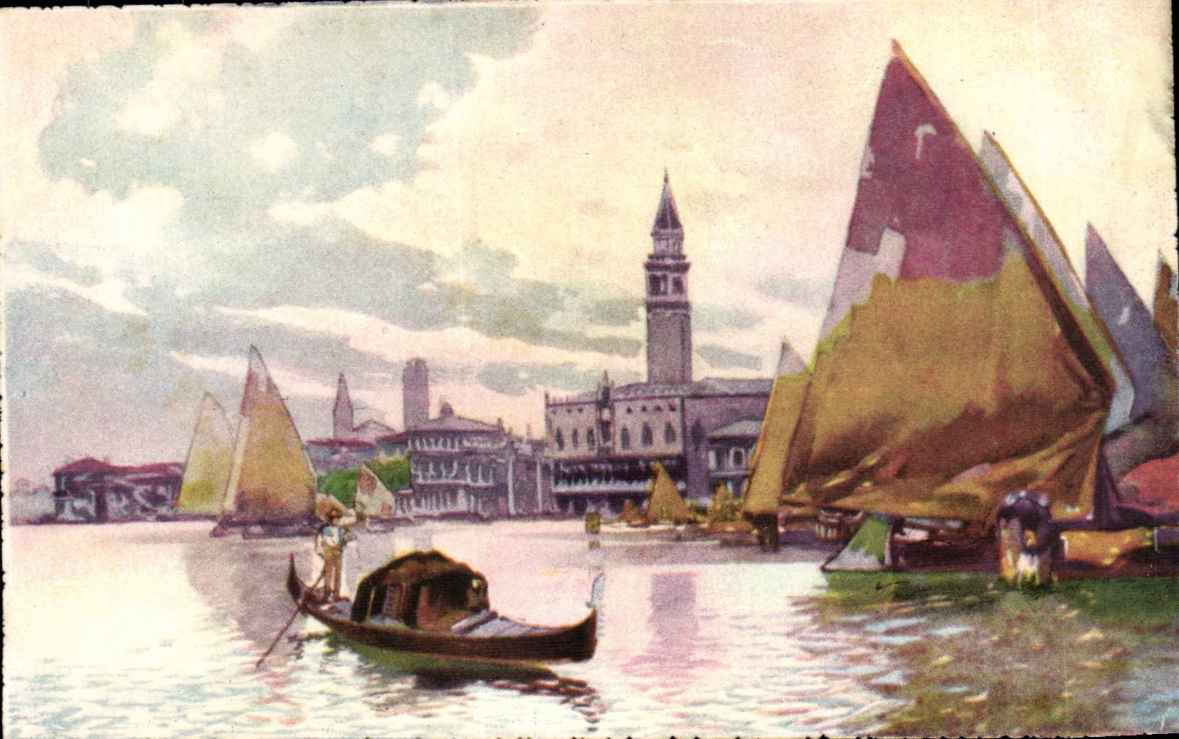 Italia - Italie - Italy - Venice - Venezia - Panorama del Molo - CPA 