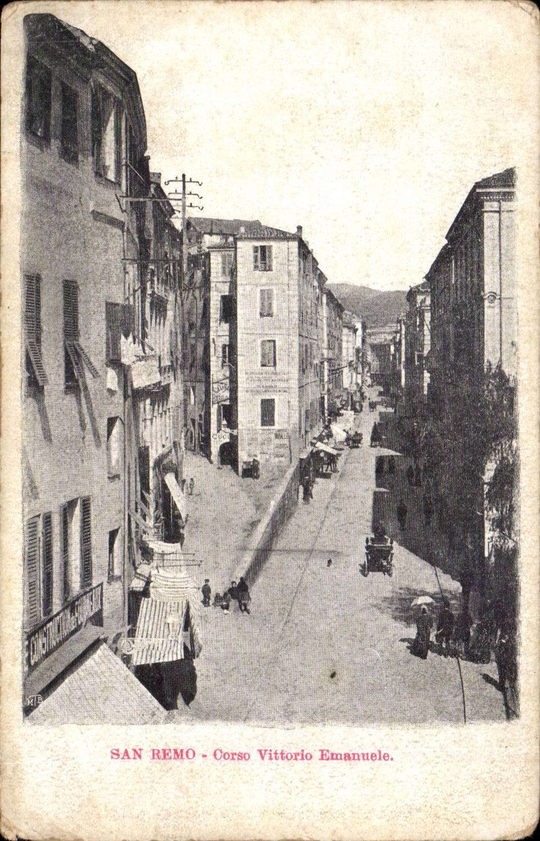 Italia - Italie - Italy - San Remo - Corso Vittorio Emmanuele - CPA 