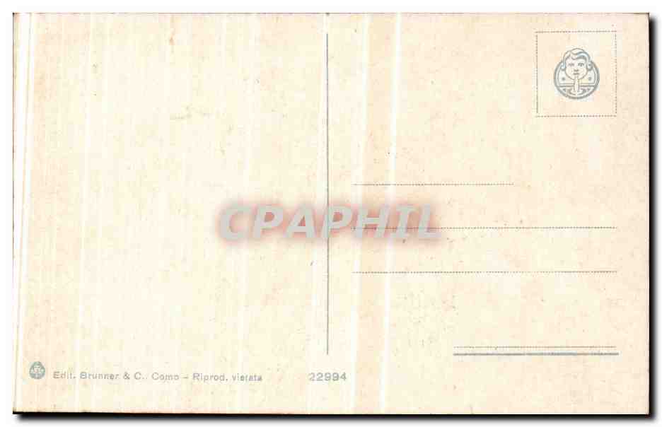 Italia - Italie - Italy - Verona - Civenna - Lago di Como - CPA  — Rückseite