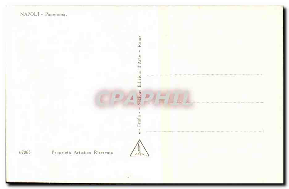 Italia - Italie - Italy - Naples - Napoli - Panorama - CPA  — Verso