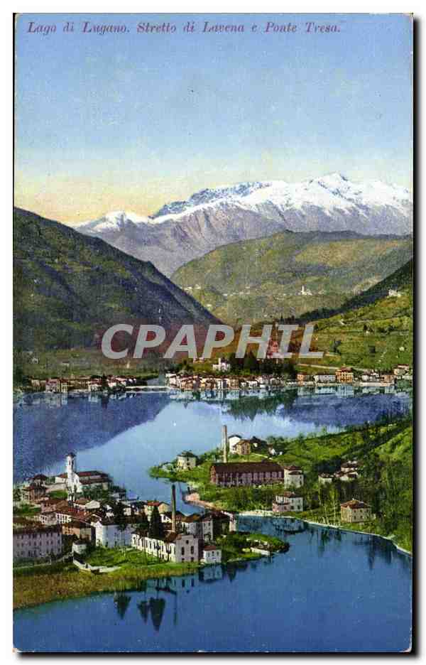 Italia - Italie - Italy - Lago di Lugano - Stretto di Lavena - CPA 
