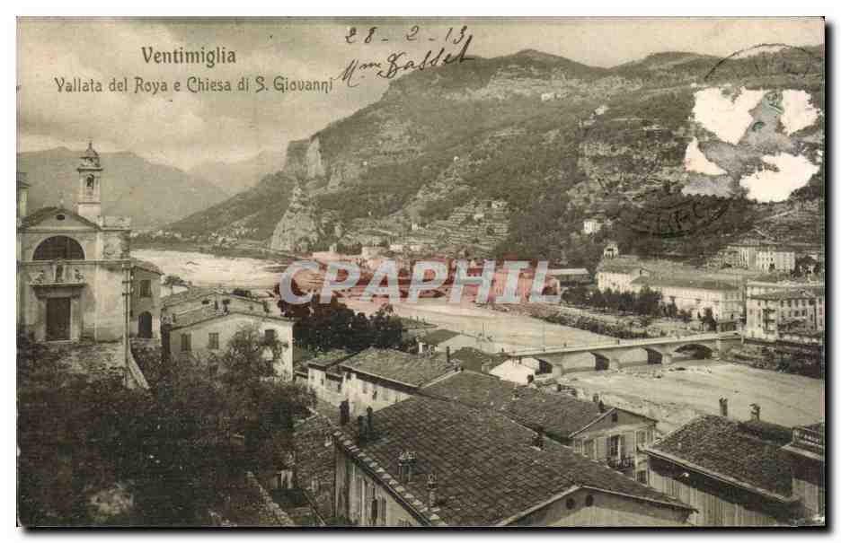 Italia - Italie - Italy - Ventimiglia - Vallata del Roya e Chiesa di S Giovanni - CPA 