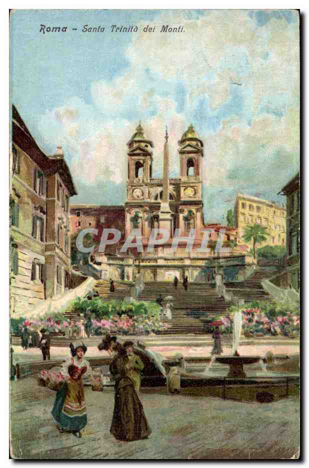 Italia - Italie - Italy - Venice - Rome - Roma - Santa Trinito dei Monti - CPA 