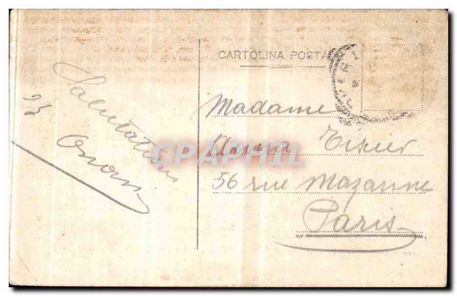 Italia - Italie - Italy - Novaro - Piazza e mon a Cavour - Alla Stazione - CPA  — Rückseite