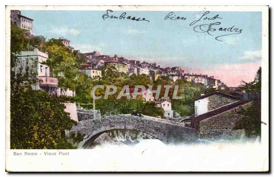Italia - Italie - Italy - San Remo - Vieux Pont - CPA 