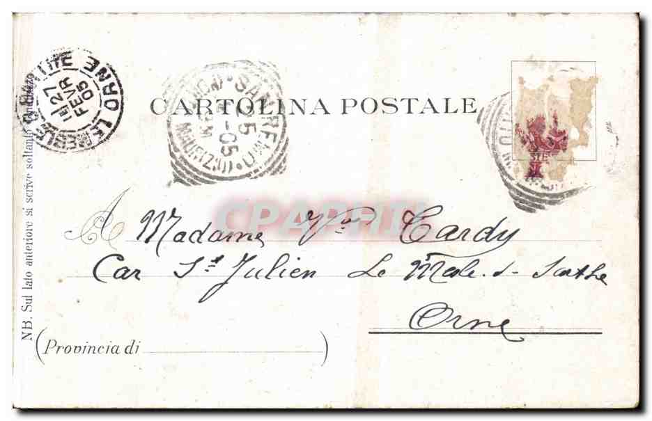 Italia - Italie - Italy - San Remo - Vieux Pont - CPA  — Rückseite