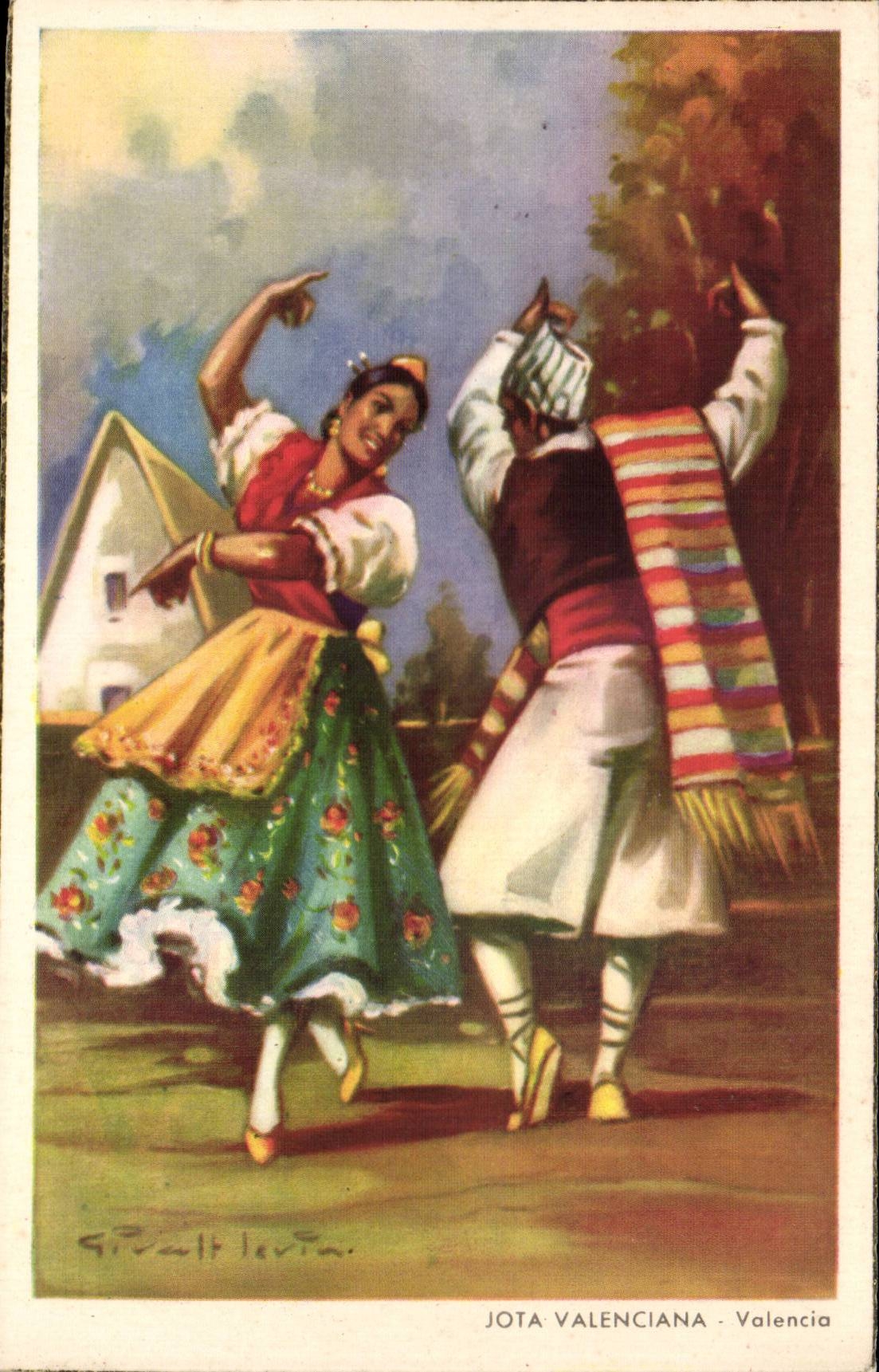 Espana - Espagne - Spain - Valencia - Jota Valenciana - Danse - Costumes - Folklore - CPA 