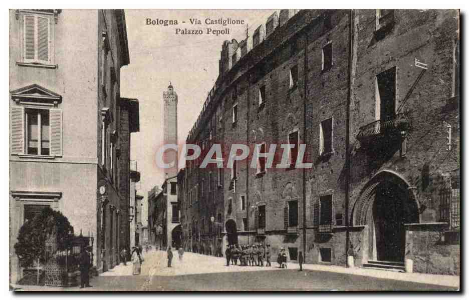 Italia - Italie - Italy - Bologna - Via Castiglione - Palazzo Pepoli - CPA 