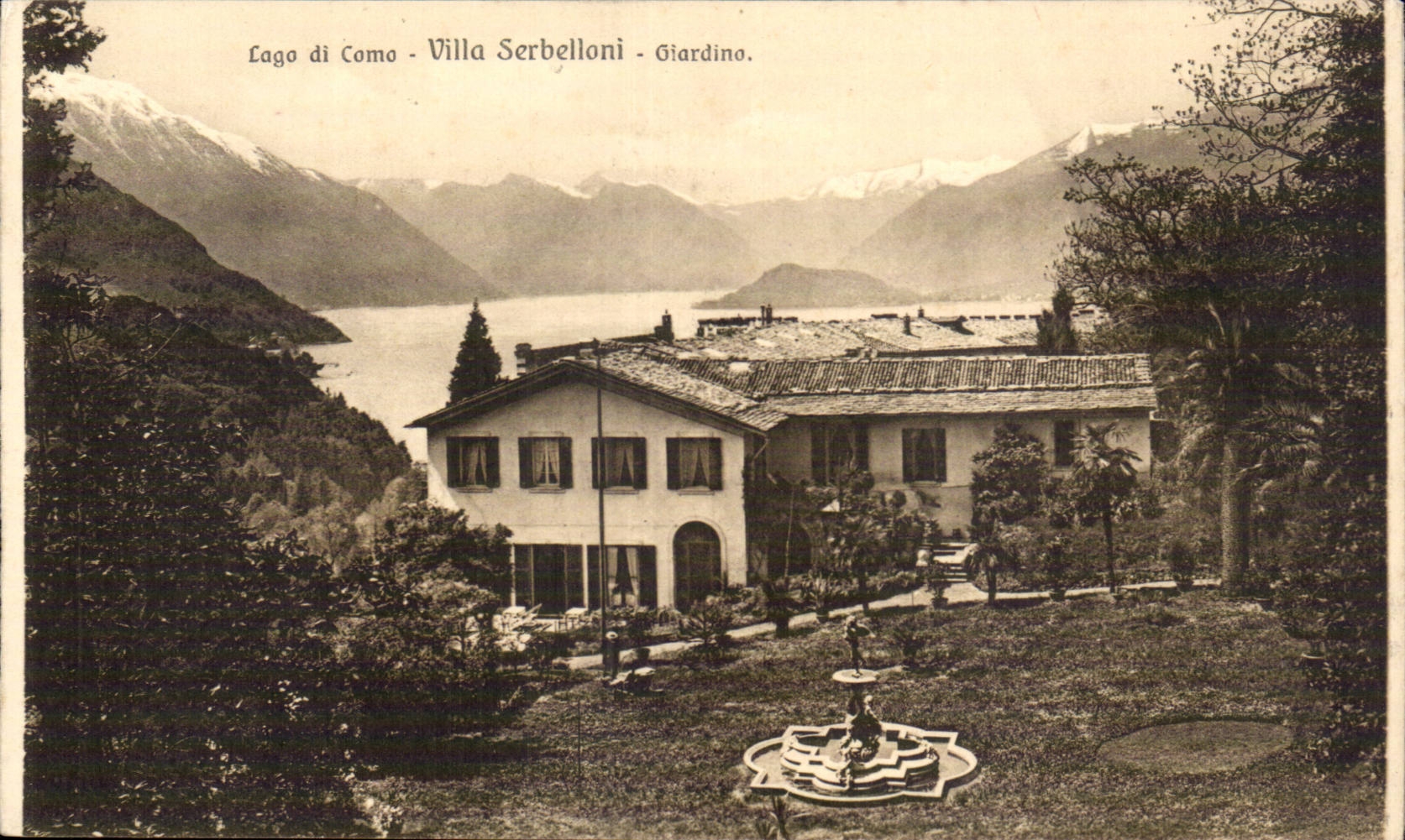 Italia - Italie - Italy - Villa SErbelloni Lago di Como Giardino - CPA 