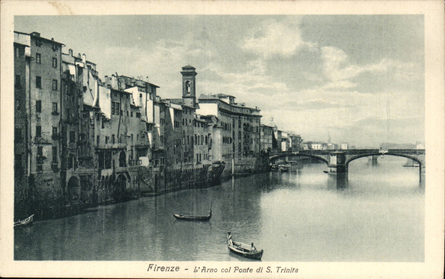 Italia - Italie - Italy - Florence - Firenze - L'Arno Col Ponte - CPA 