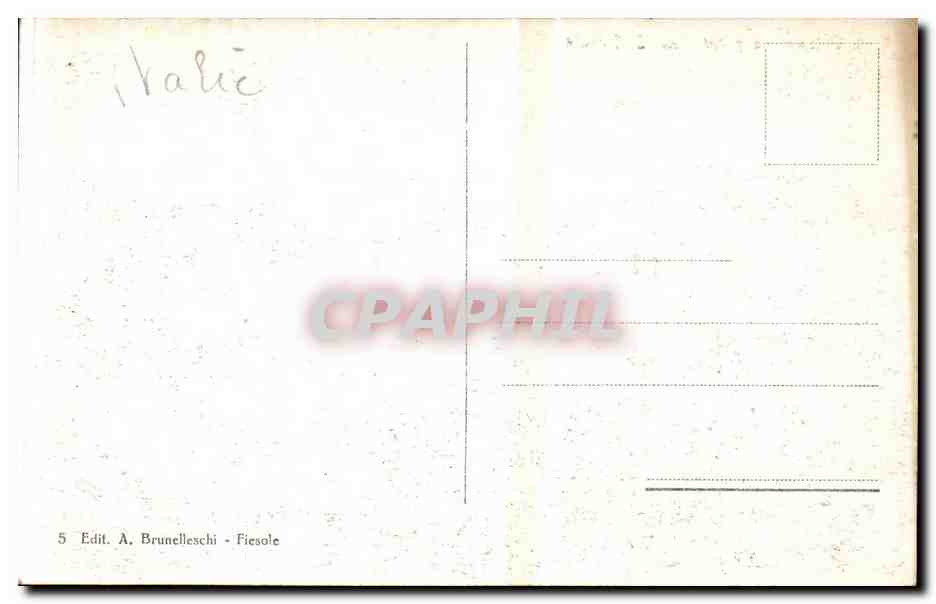 Italia - Italie - Italy - Vila Palmieri e panorama - CPA  — Rückseite