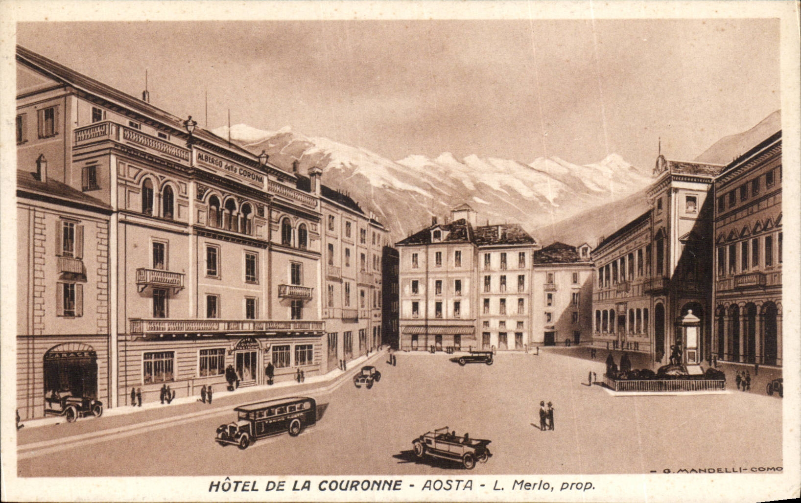 Italia - Italie - Italy - Aosta - Hotel de la Couronne - CPA 