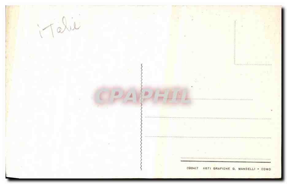 Italia - Italie - Italy - Aosta - Hotel de la Couronne - CPA  — Rückseite