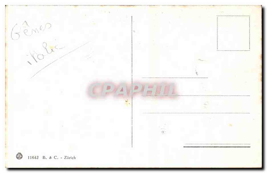 Italia - Italie - Italy - Fiesole - Genova - Genoa - Righi Culmine - CPA  — Rückseite