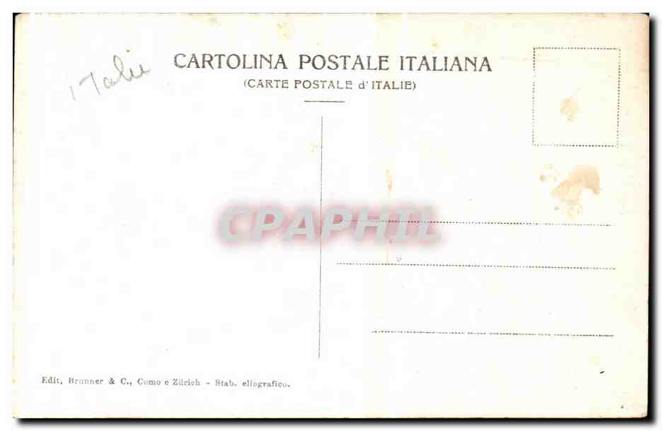 Italia - Italie - Italy - Baveno - Lago Maggiore - CPA  — Back