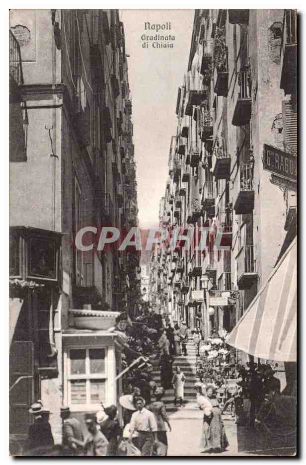 Italia - Italie - Italy - Naples - Napoli - Gradinata di Chiaia - CPA 