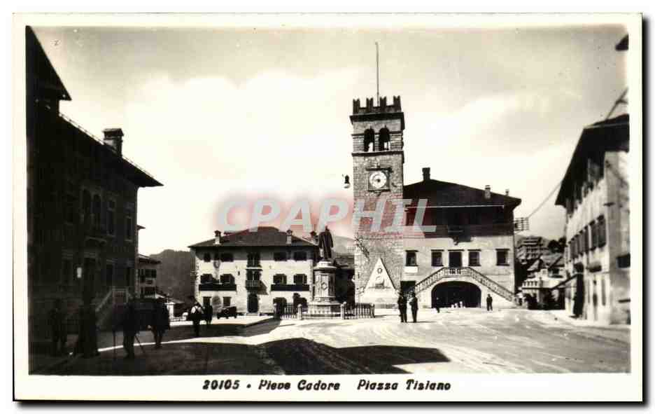 Italia - Italie - Italy - Pieve Codore - Piazza Tisiano - CPA 