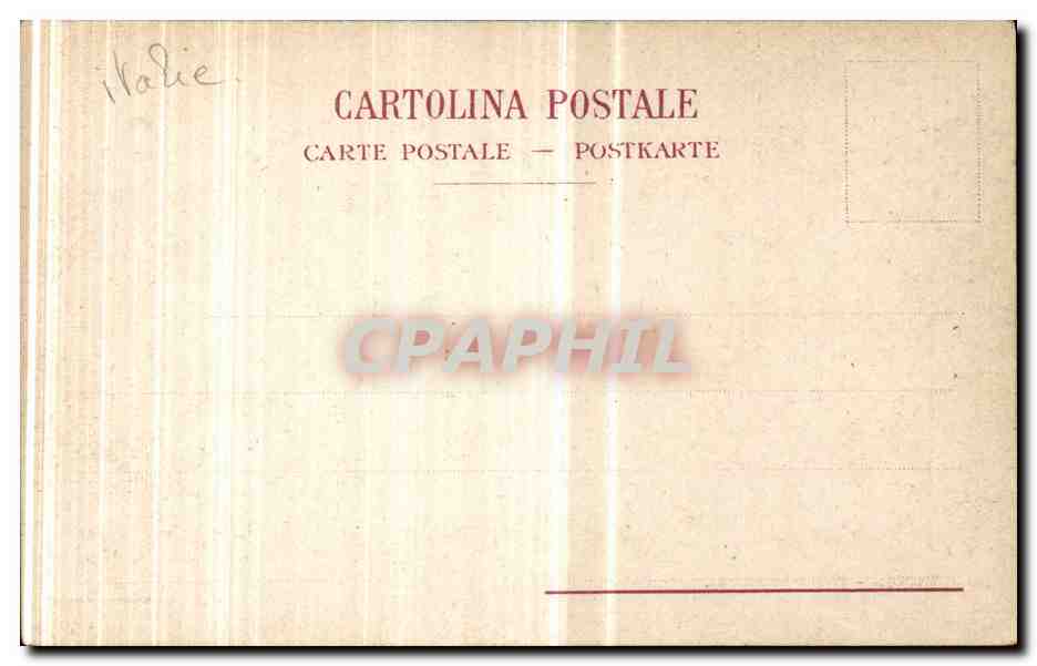 Italia - Italie - Italy - Piazza Municipio - CPA  — Verso