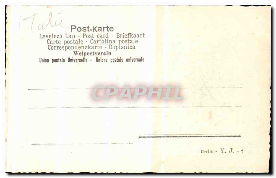 Italia - Italie - Italy - Venice - Venezia - Rio del Mendicanti - CPA  — Rückseite