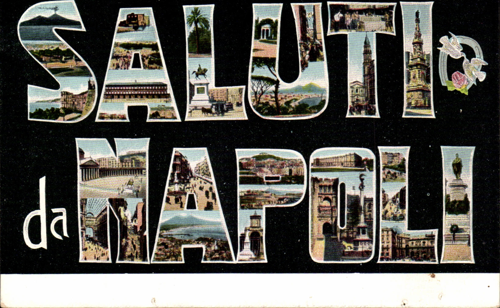 Italia - Italie - Italy - Naples - Napoli - saluti - Souvenir - CPA 