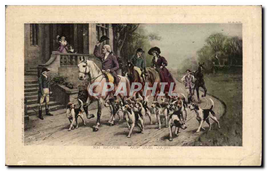Chasse à courre — En route, auf zur Jagd — M. & A. S. (éditeur)