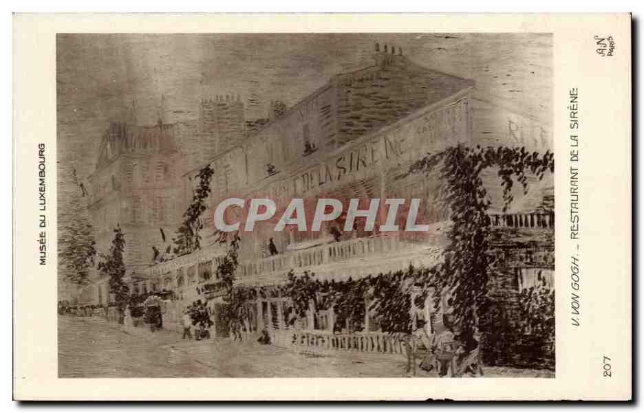 CPA Musee du Luxembourg Paris V van Gogh Restaurant de la sirene