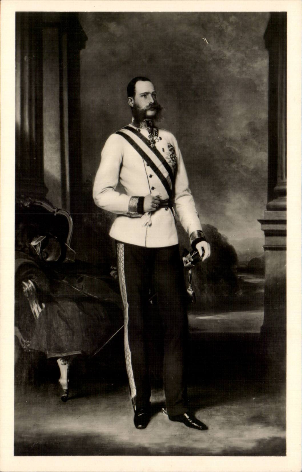 Kaiser Franz Joseph I — après le tableau de Winterhalter — éditeur Postkartenverlag 'Donauland', n° 6702