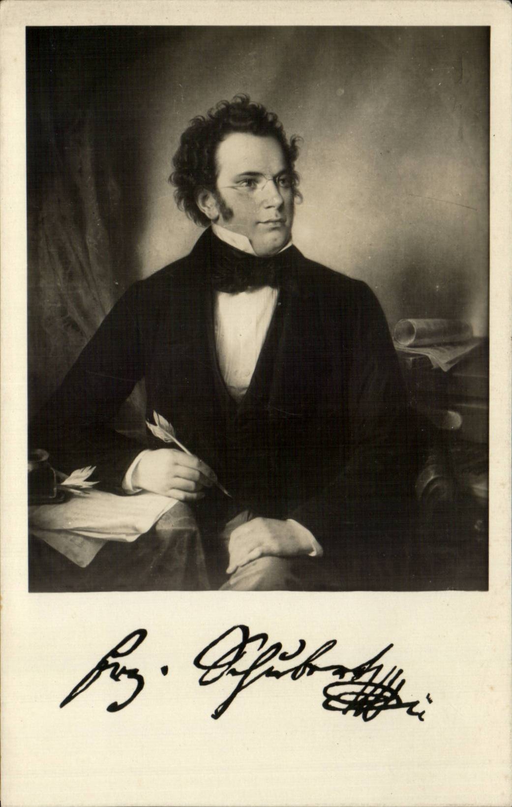 CPA Franz Schubert Musique Musicien