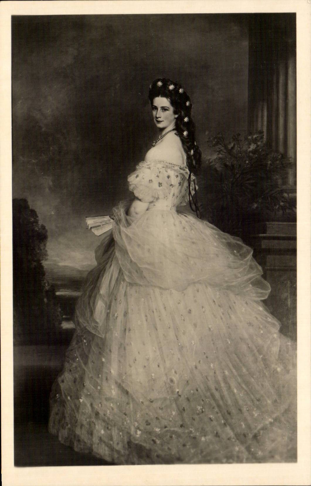Kaiserin Elisabeth — nach dem Gemälde von Winterhalter — Postkarterverlag Donauland Ausgabe, n° III/40
