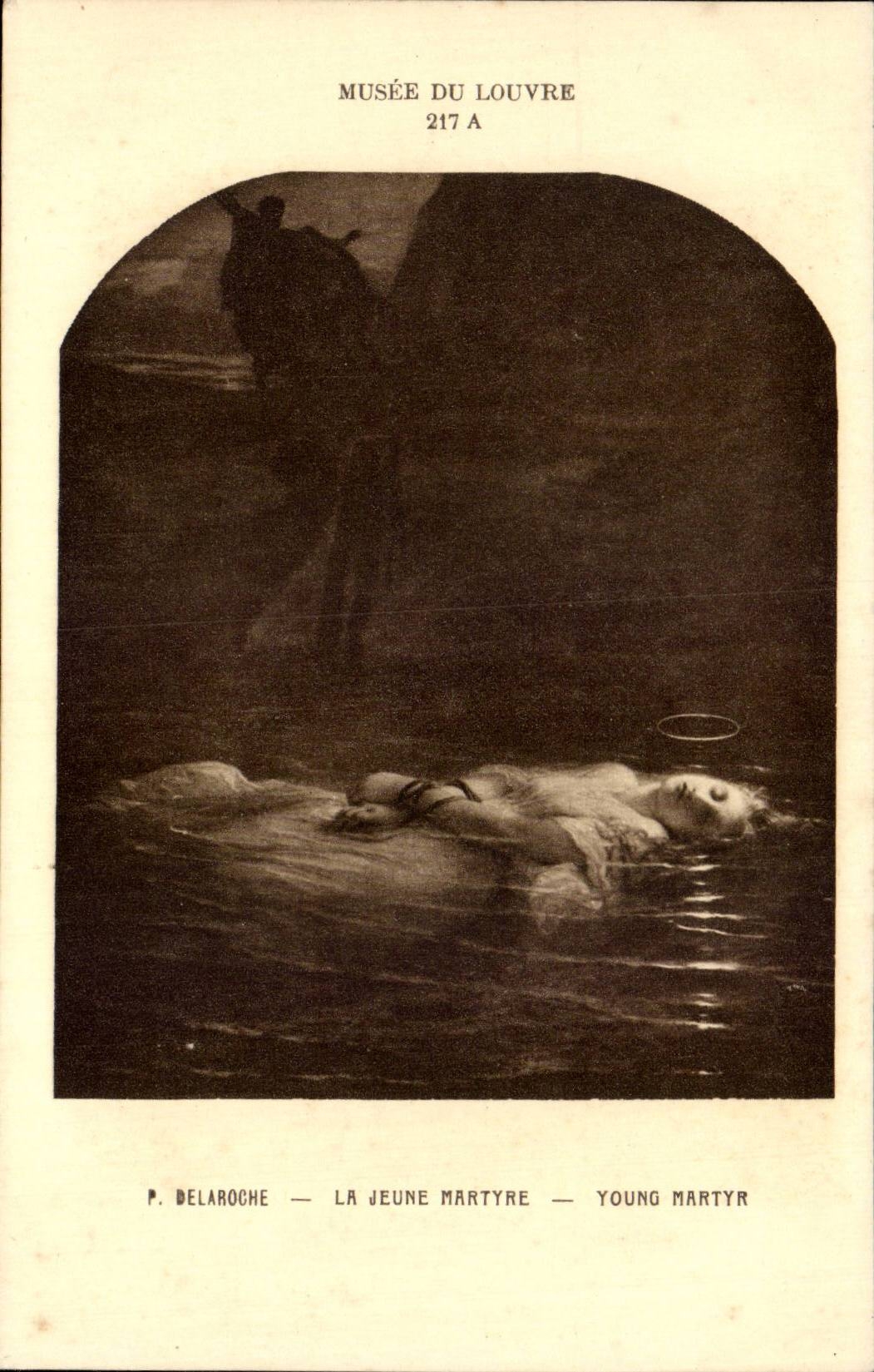 La Jeune Martyre — P. Delaroche — Musée du Louvre 217 A