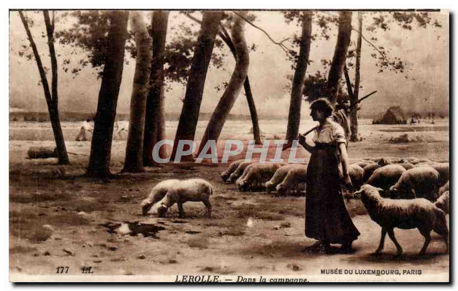CPA Paris Musee du Luxembourg Lerolle Dans la campagne Mouton sheep
