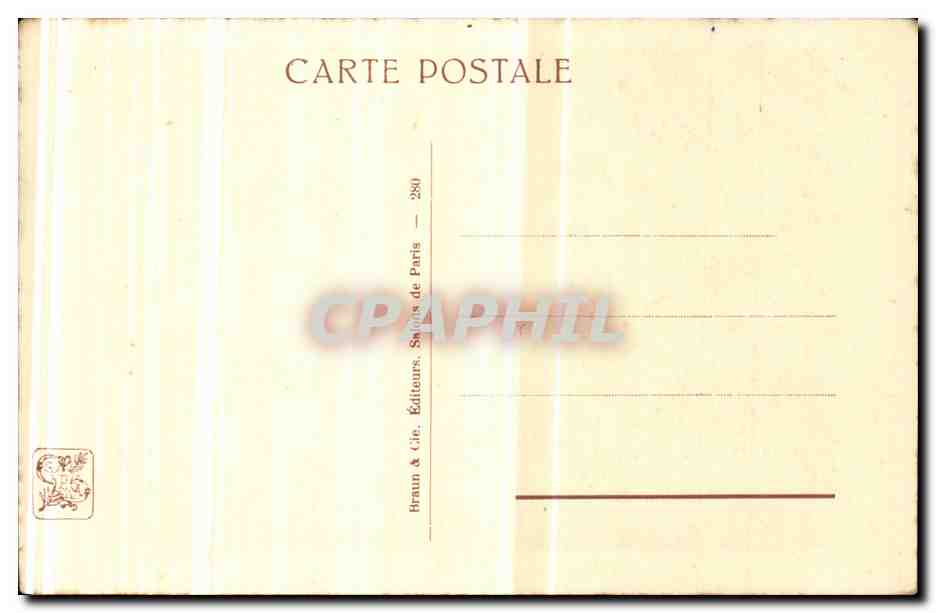 CPA Ponchin Matin — Verso