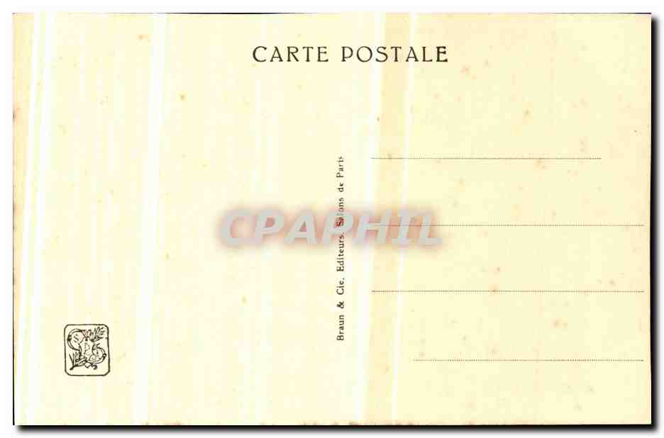 CPA Maurice Grun Retour des champs Attelage Boeufs — Verso