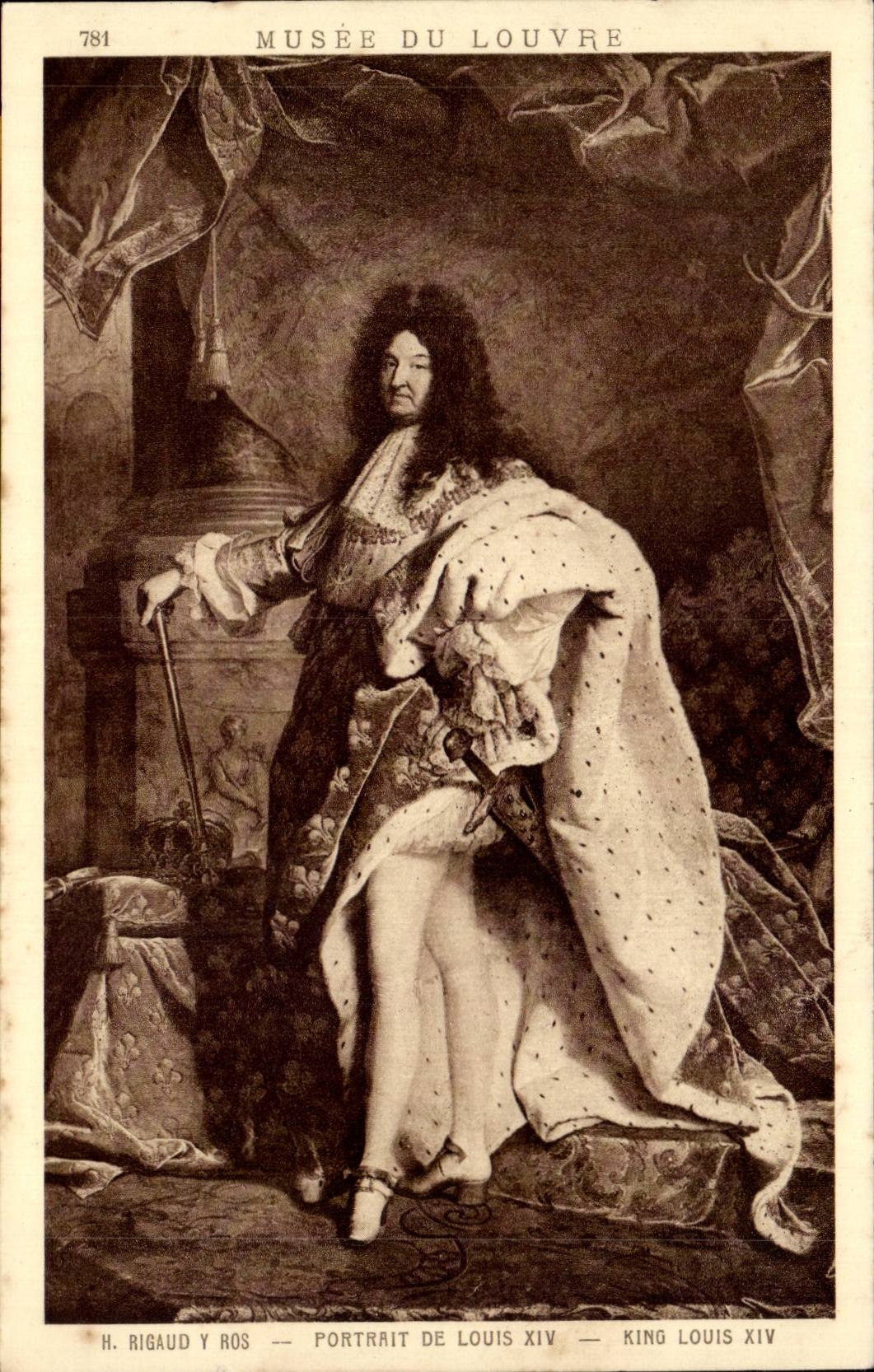 Portrait de Louis XIV — Musée du Louvre — H. Rigaud y Ros — n°781
