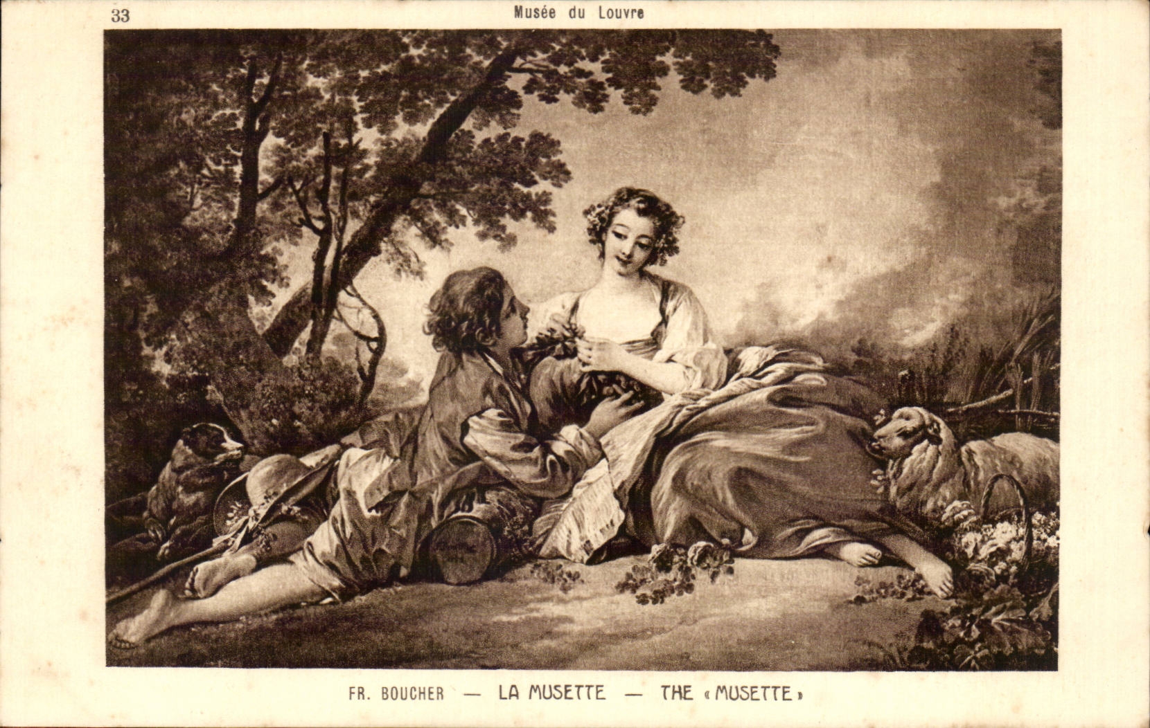 CPA Francois Boucher La musette