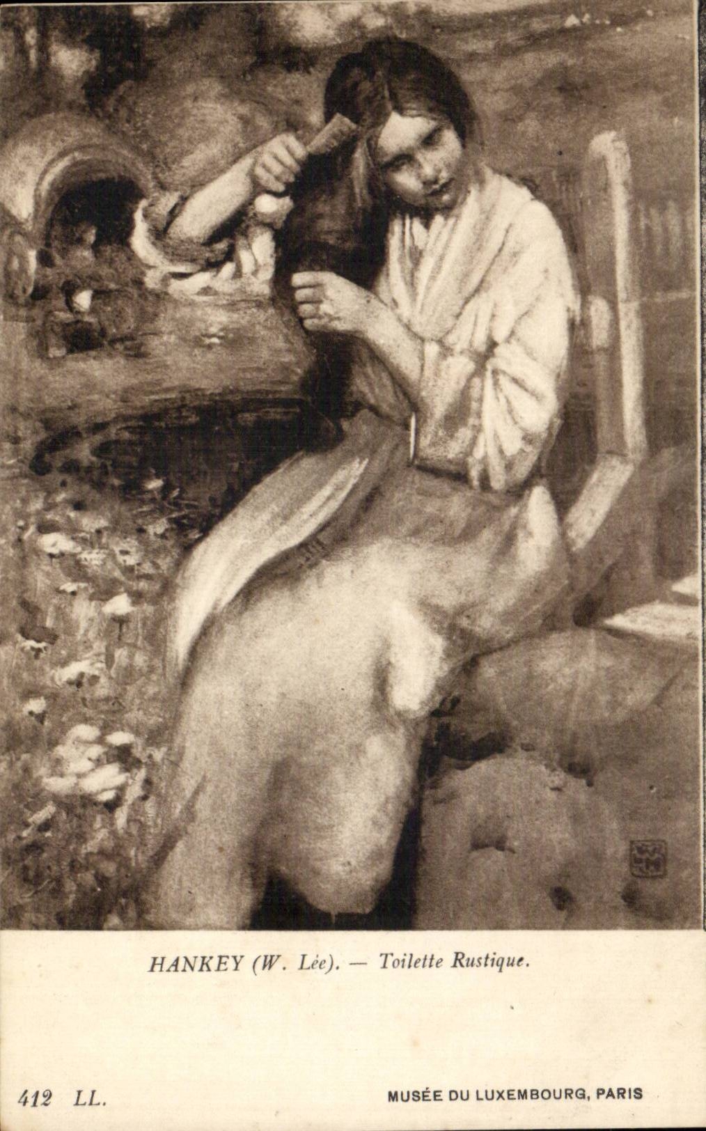 CPA Paris Musee du Luxembourg Hankey Toilette rustique