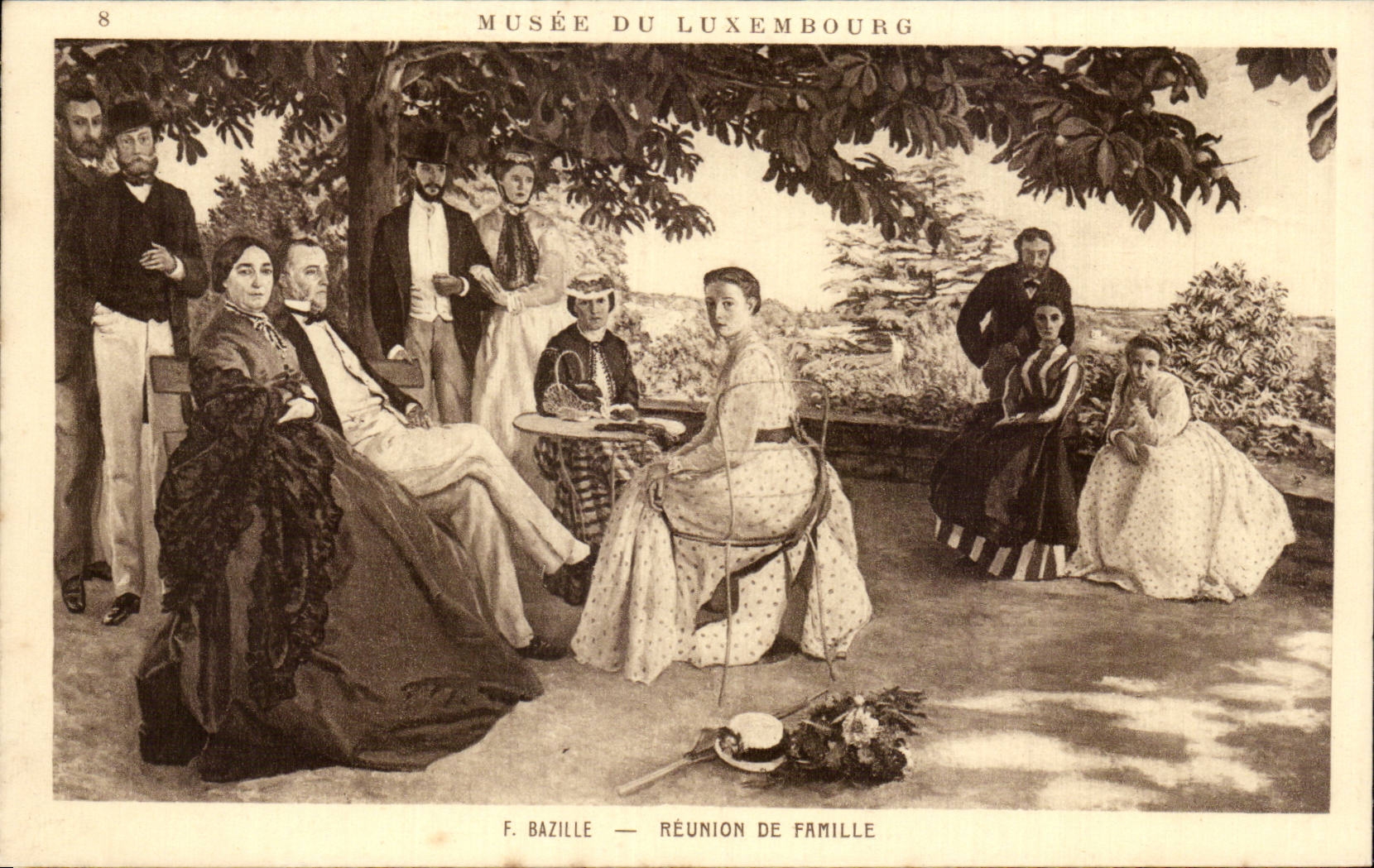 CPA Paris Musee du Luxembourg Bazille Reunion de famille