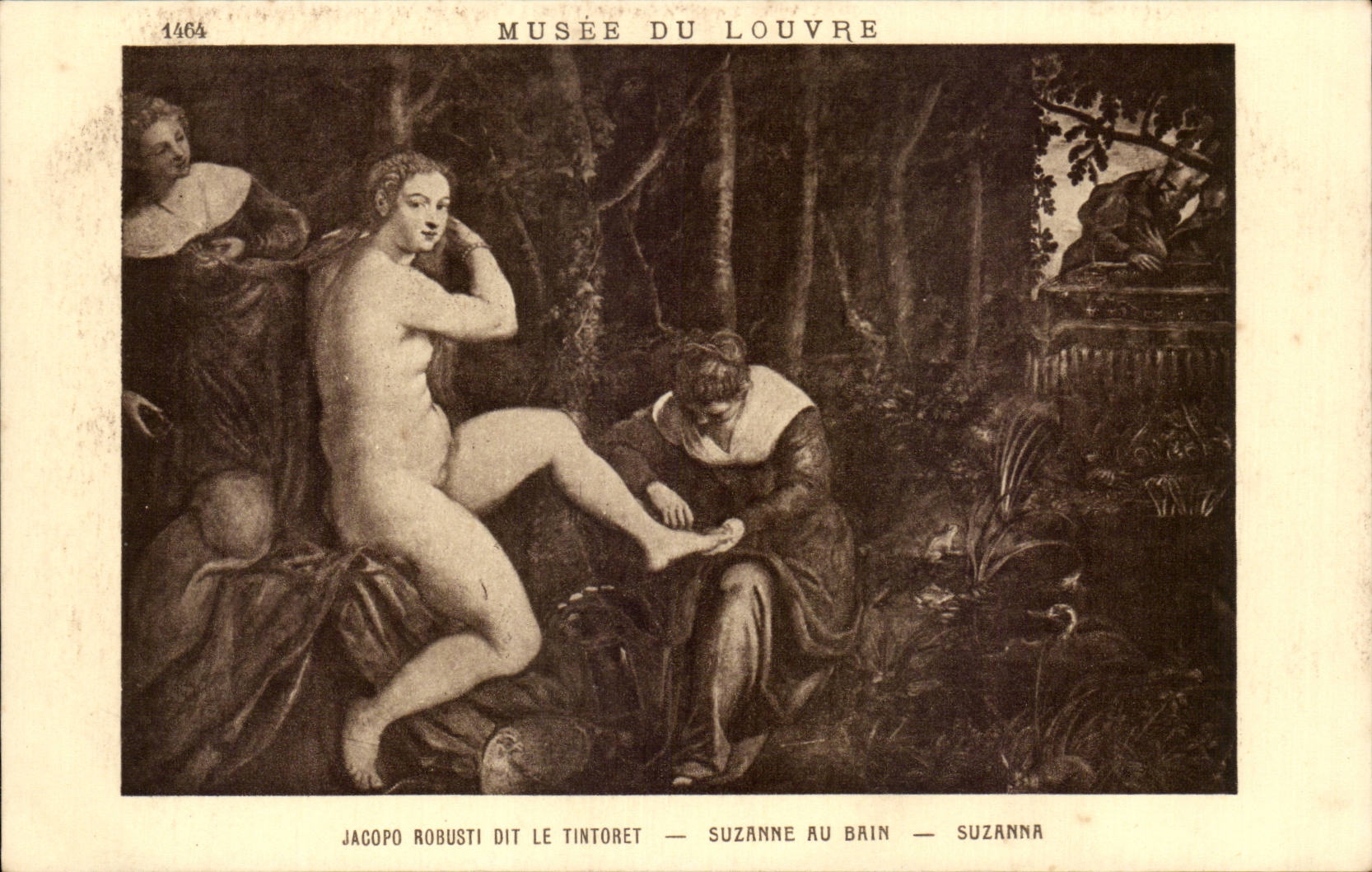 CPA Paris Musee du Louvre Jacopo Robusti dit le Tintoret Suzanne au bain
