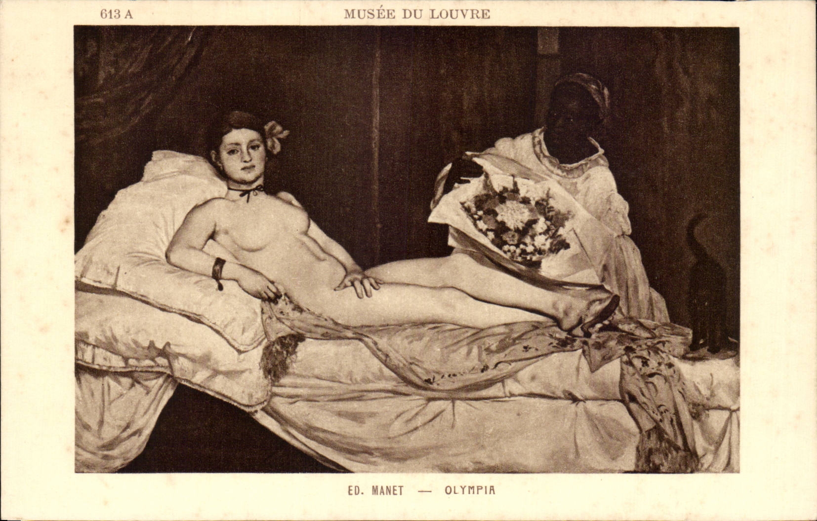 CPA Paris Musee du Louvre Manet Olympia