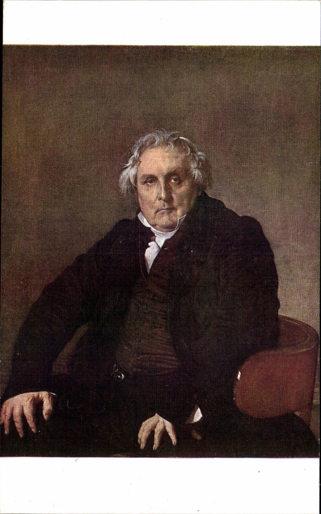 CPA Ingres Portrait de Louis Francois Bertin aine Musee du Louvre Paris 