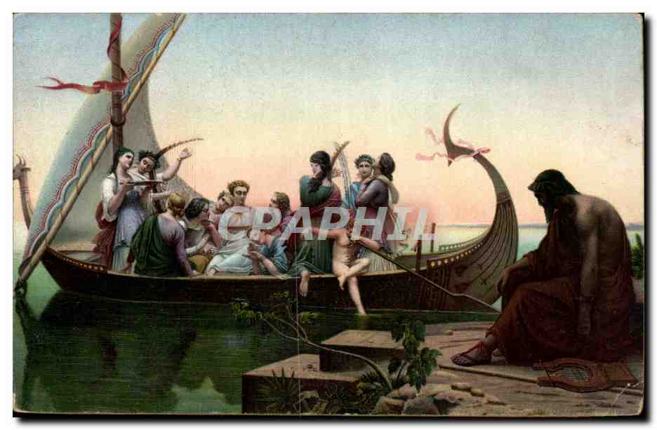 CPA Peinture Bateau 
