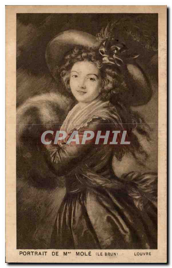 CPA Portrait de Mme Dole (le Brun) Louvre