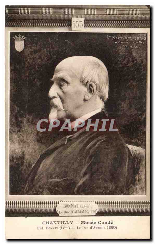 CPA Chantilly Musee Conde Leon Bonnat Le duc d'Aumale (1890)